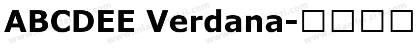 ABCDEE Verdana字体转换